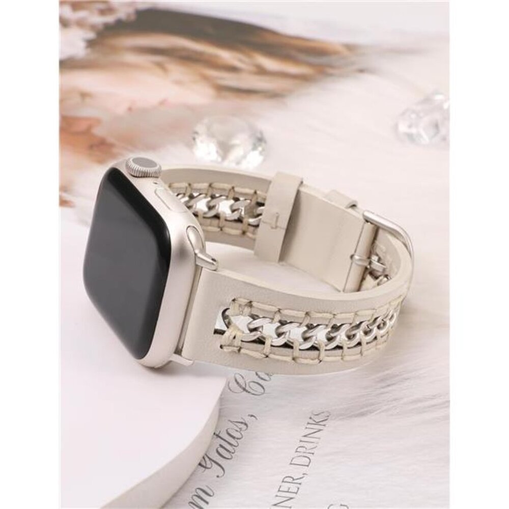 NEW Leather Design Chain Apple Watch Band